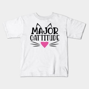 Major Cattitude Kids T-Shirt